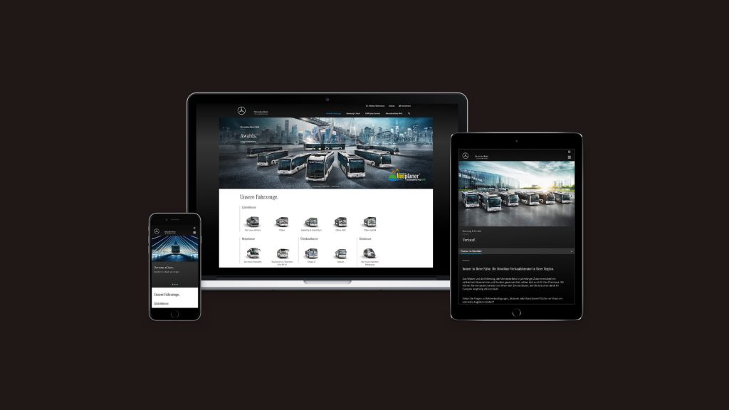 Code Red. Mercedes-Benz Buses Online Mockup